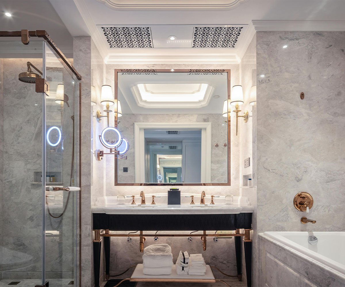 Luxury bathroom remodeling project in Los Angeles by Athenian Builders Group