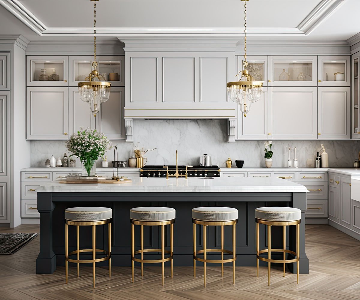Custom kitchen remodeling project in Los Angeles completed by Athenian Builders Group
