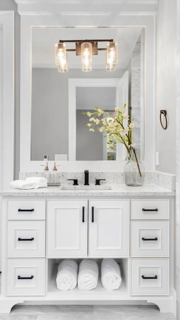 Bathroom in Woodland Hills by Athenian Builders