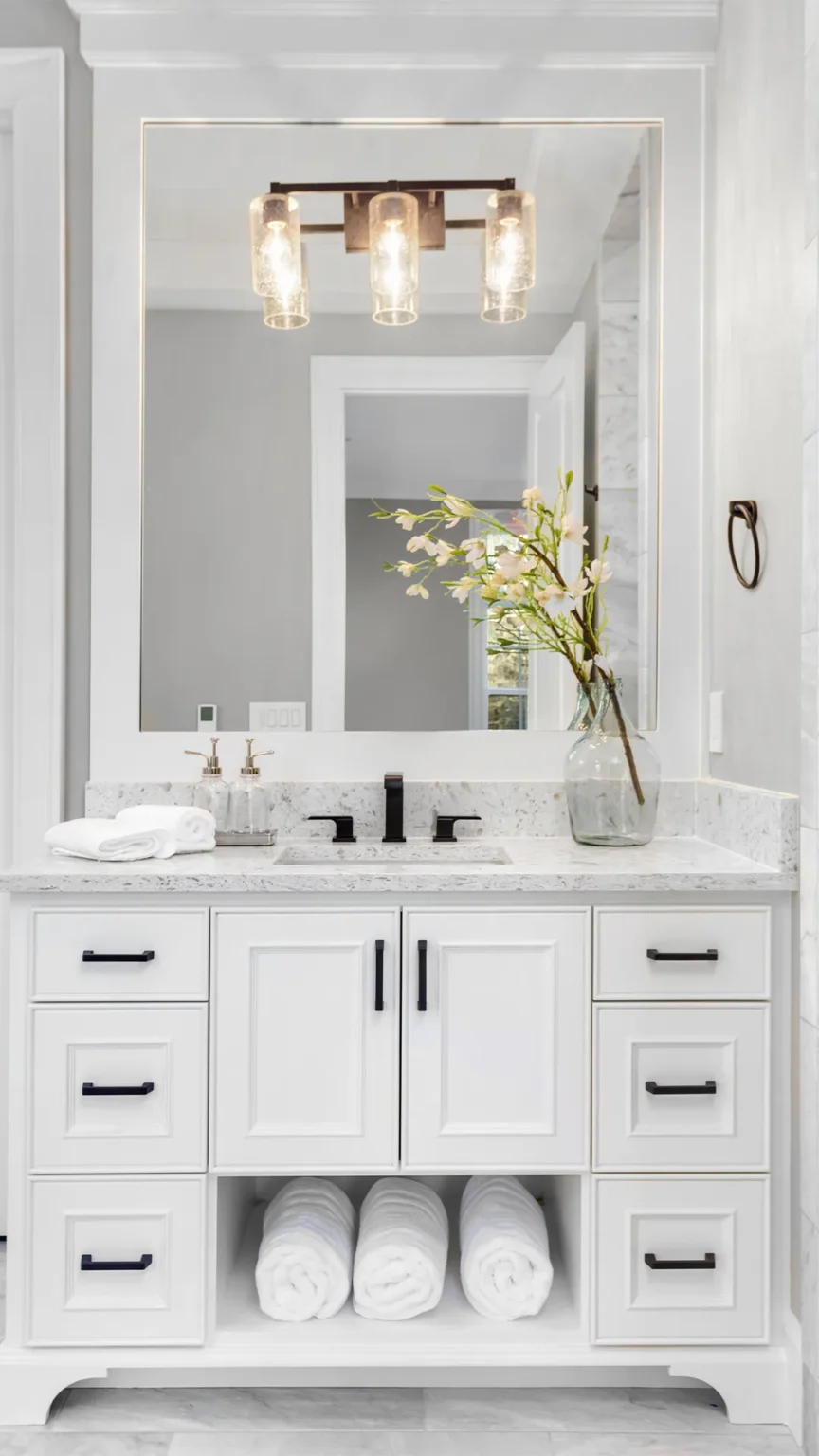 Bathroom in Woodland Hills by Athenian Builders