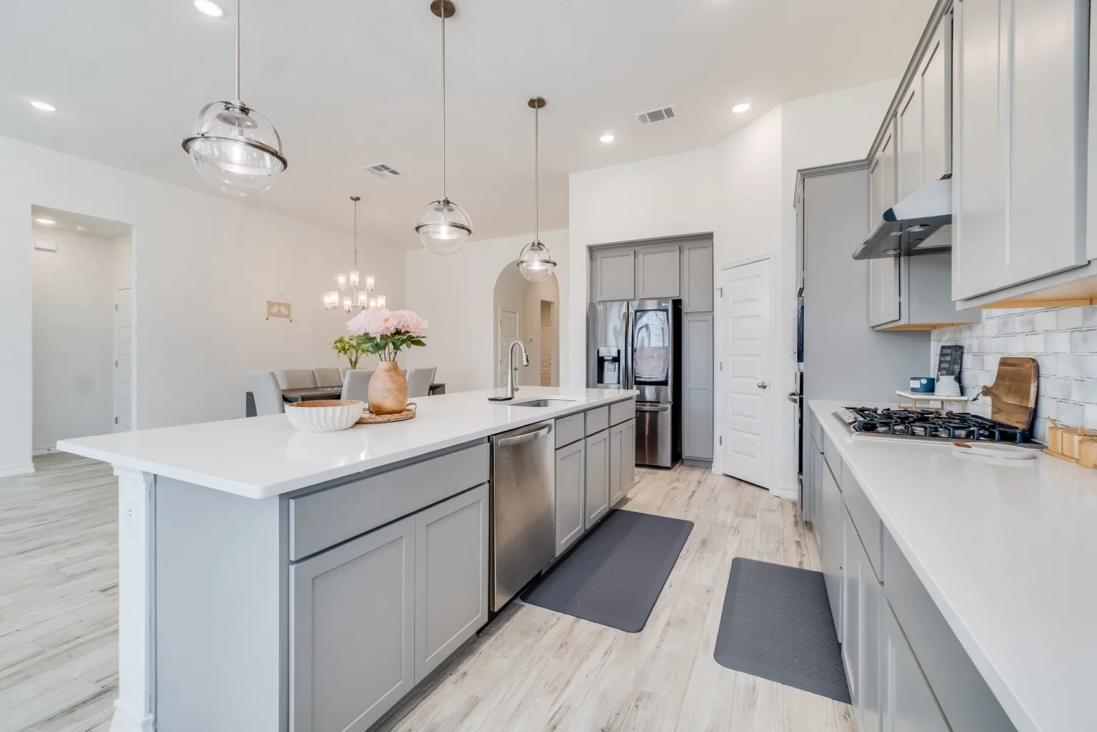 Light and Airy Open-Concept Kitchen, North Hollywood, CA