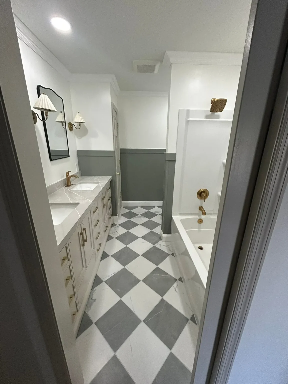 Checkerboard Bathroom, Beverly Hills, CA